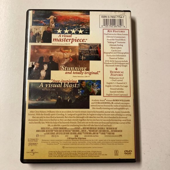 What Dreams May Come (DVD Special Edition) Robin Williams Cuba Gooding Jr - Picture 2 of 4